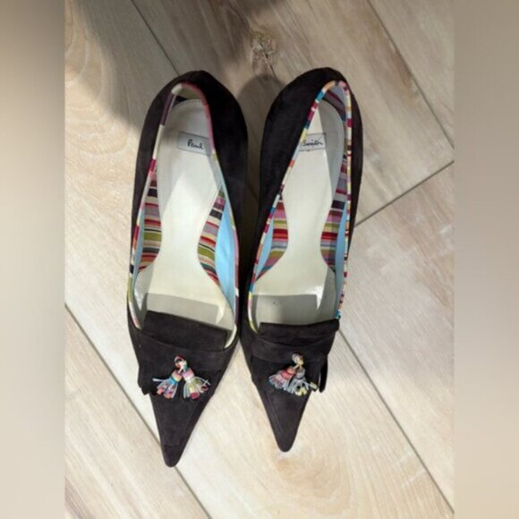 GORGEOUS PAUL SMITH HEELS WITH TASSEL- size 10.5 - Picture 8 of 10